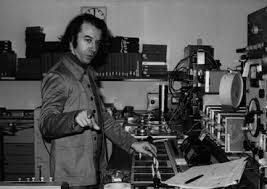 Jean-Claude Eloy au studio WDR Cologne en 1972 lors de l'enregistrement de "Shanti"
